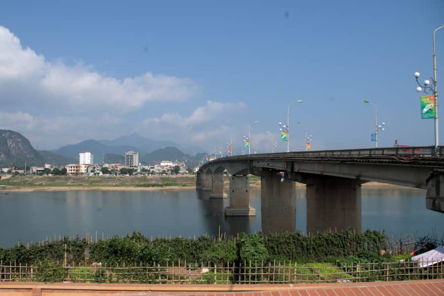 Bridge in Hoa Binh city 60 kilometers from Hanoi