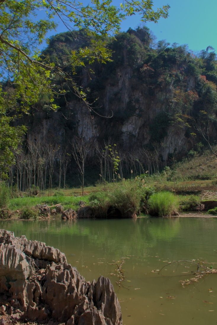 Ma stream in Mai Hicha good destination for a bamboo rafting tour