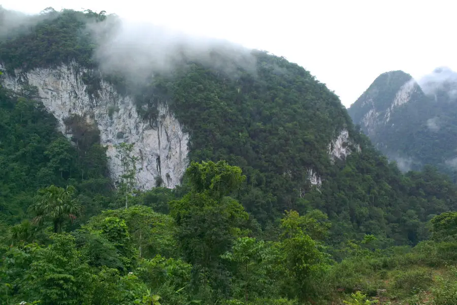Karst mountain in Phu Tho province