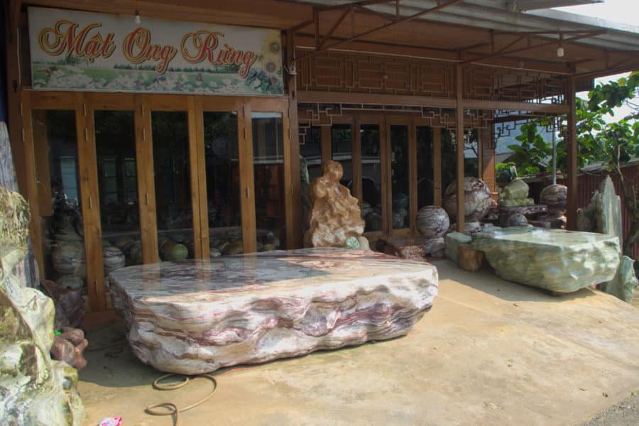 A shop selling marble product in northern Vietnam