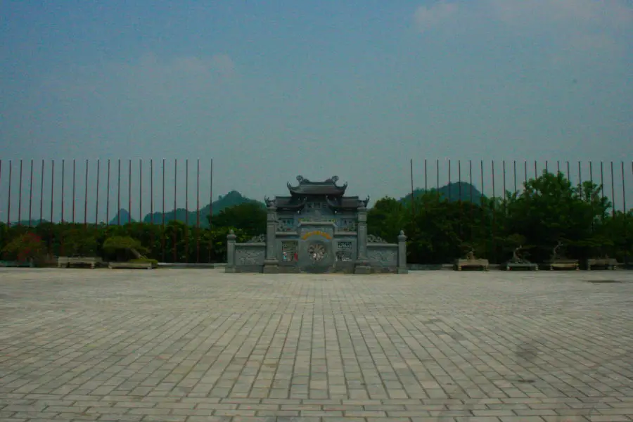 View near the Bai Dinh temple complex entrance