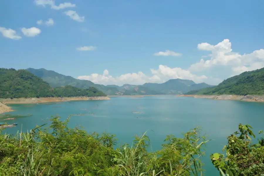 Da Bac on the Da river in Hoa Binh Province, The destination on day 1 of a motorcycle tour