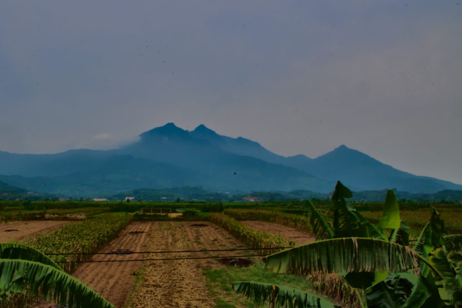 A view of Ba Vi Mountain near Hanoi