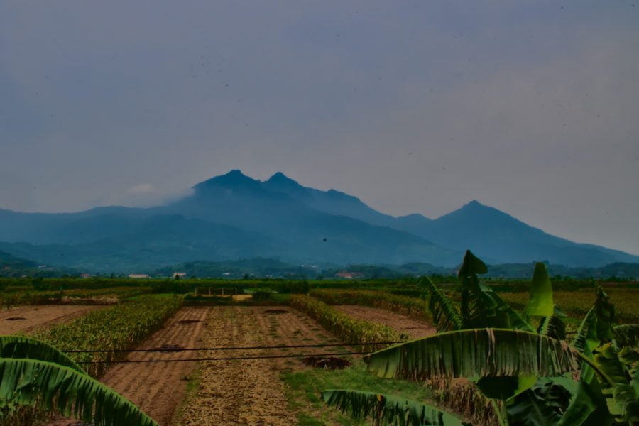 A view of Ba Vi Mountain near Hanoi