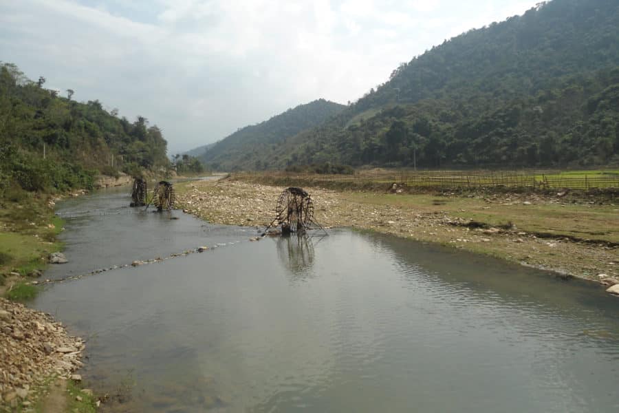 water wheels in Nghe An, Vietnam